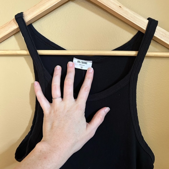Re/done ribbed black dress Medium - Picture 5 of 8